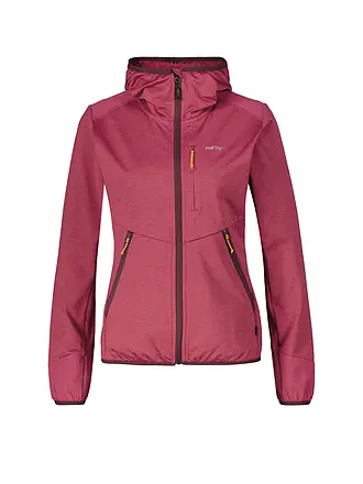 MERU | Damen Fleecejacke Silkeborg Stretch Hoodie | beere